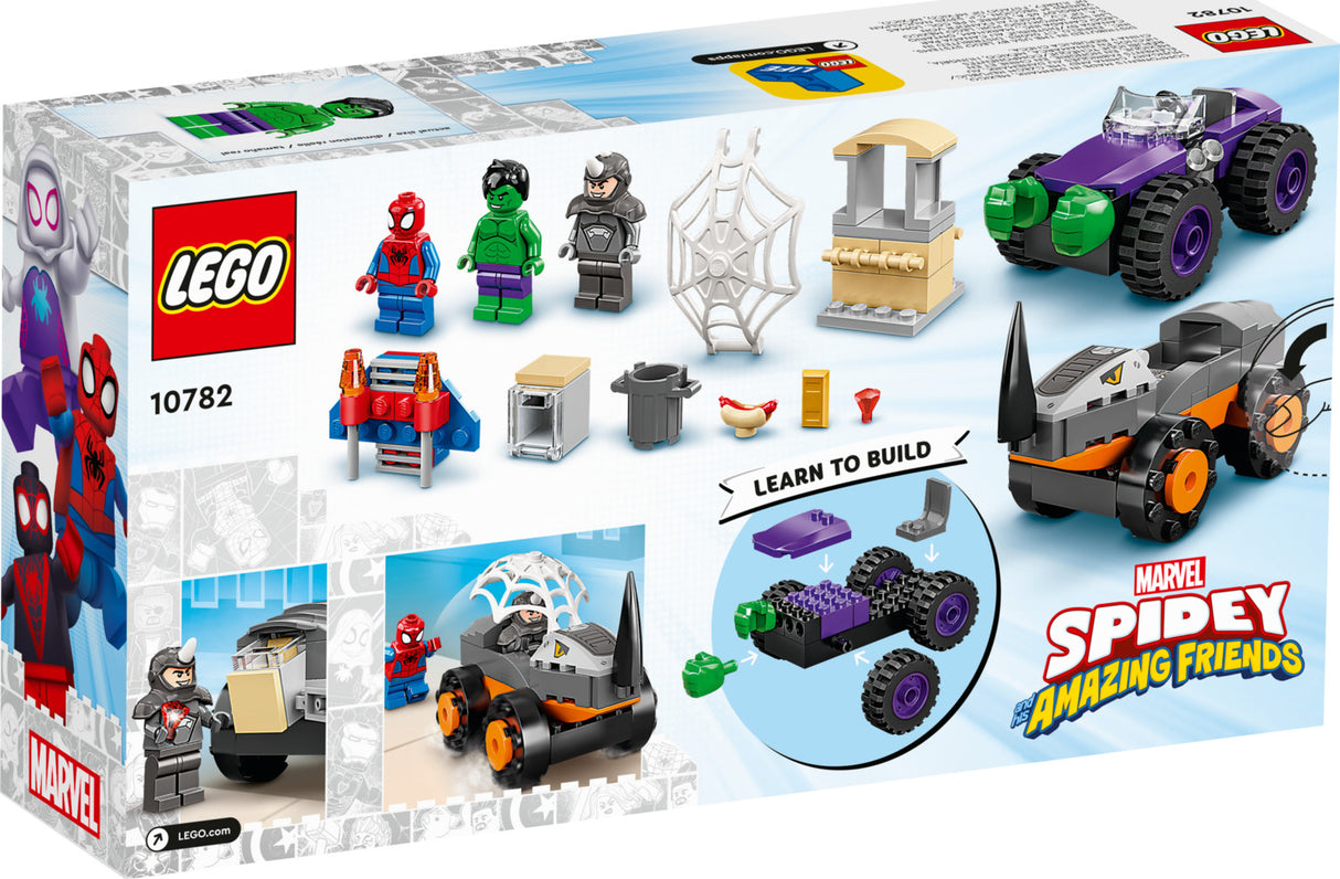 LEGO Spider-Man: Hulk vs. Rhino Truck Showdown