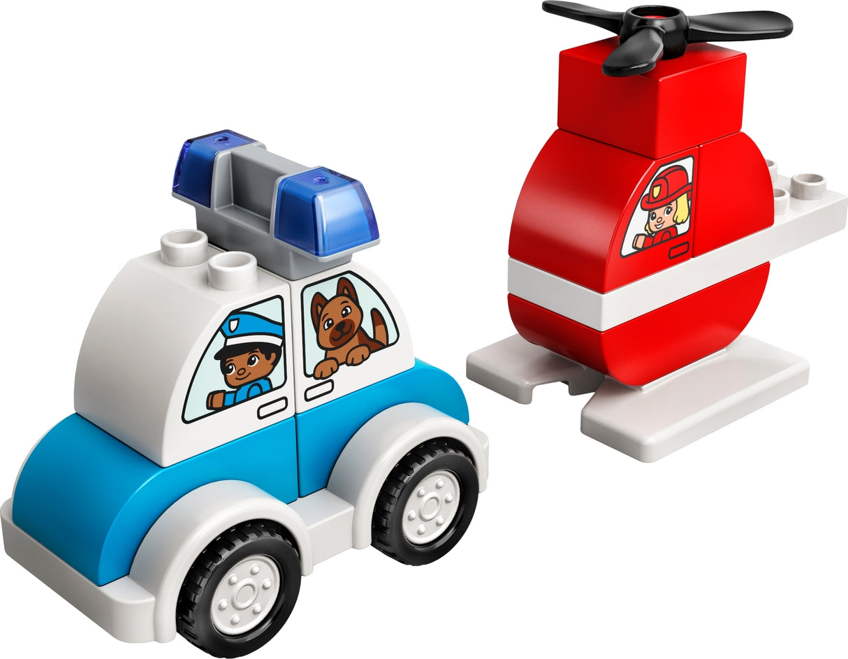 Fire Helicopter & Police Car