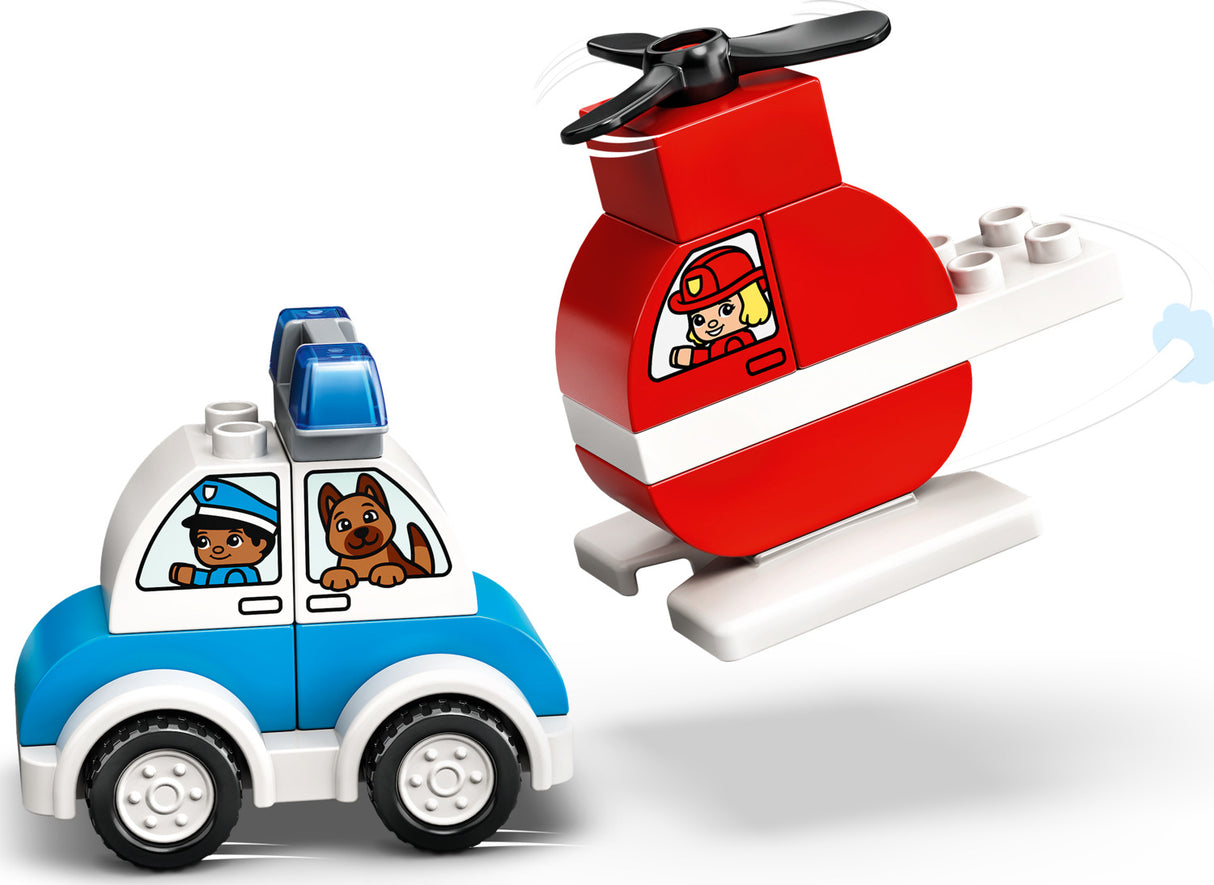 Fire Helicopter & Police Car