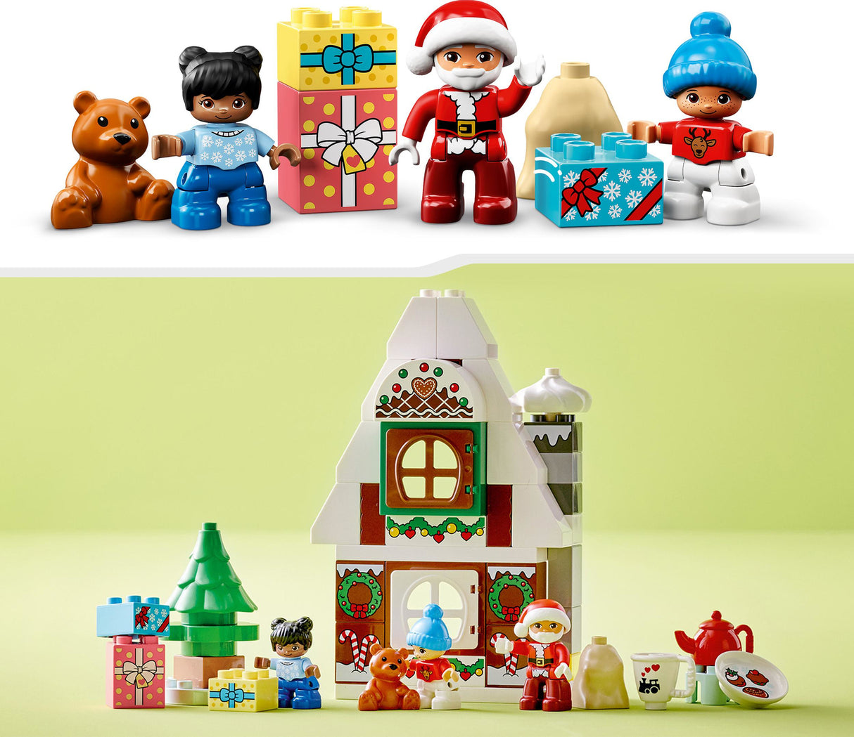 LEGO DUPLO Santa's Gingerbread House Set