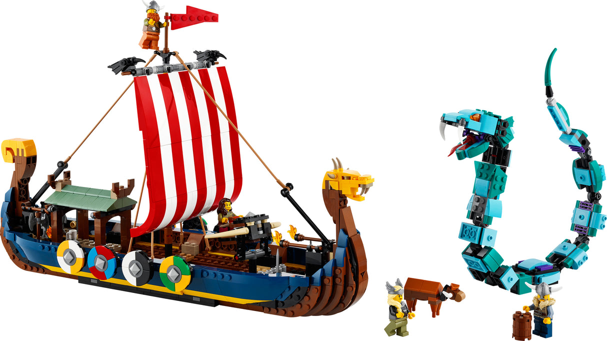 LEGO Creator Viking Ship Midgard Serpent Set