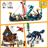LEGO Creator Viking Ship Midgard Serpent Set
