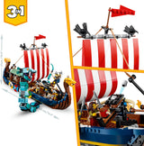 LEGO Creator Viking Ship Midgard Serpent Set