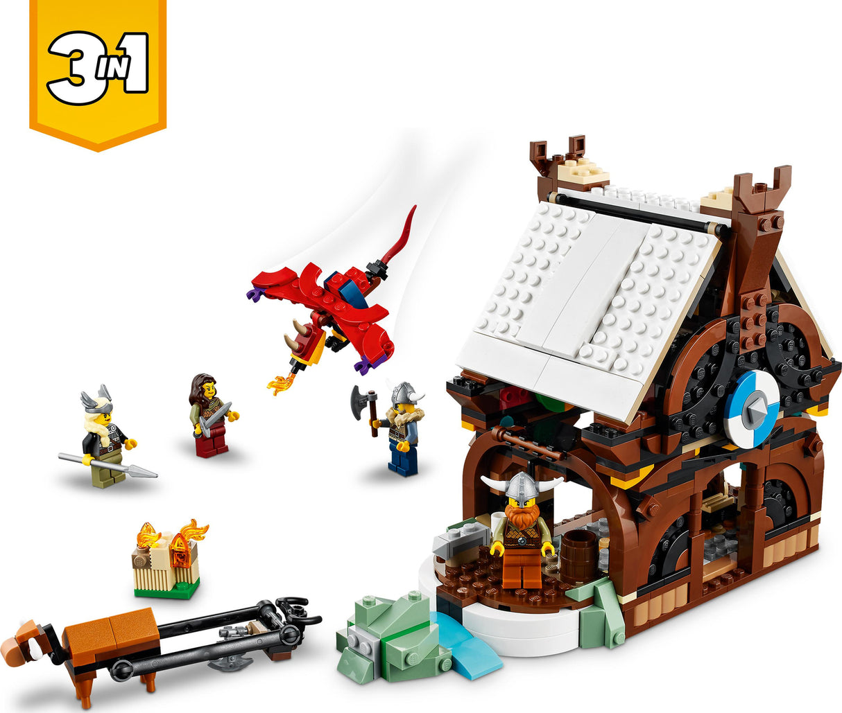LEGO Creator Viking Ship Midgard Serpent Set