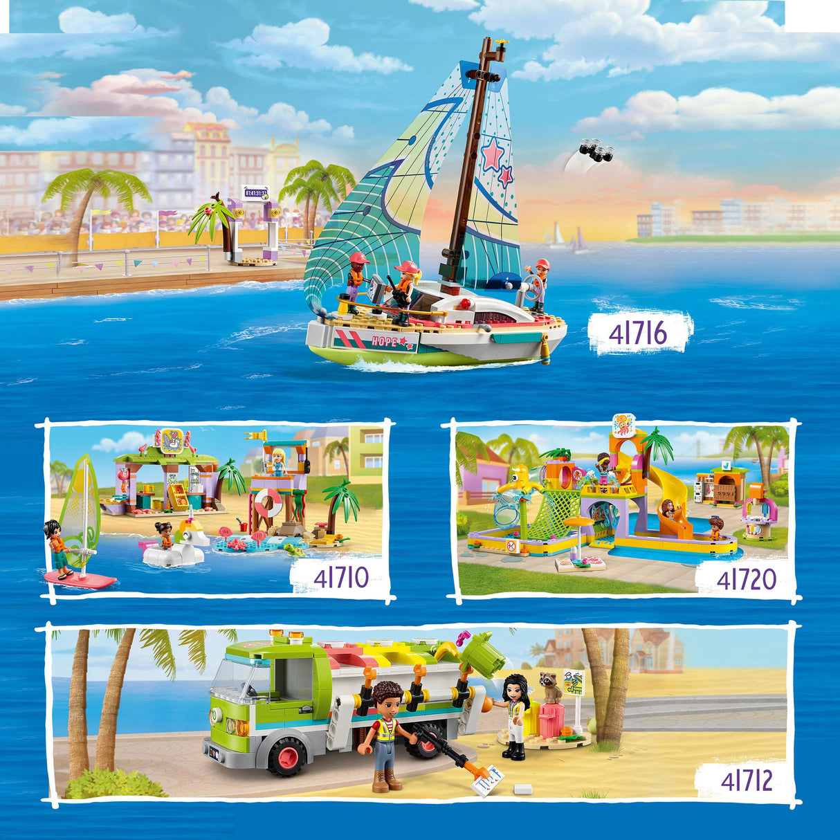 LEGO Friends Surfer Beach Fun Summer Set