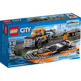 LEGO 4x4 with Powerboat