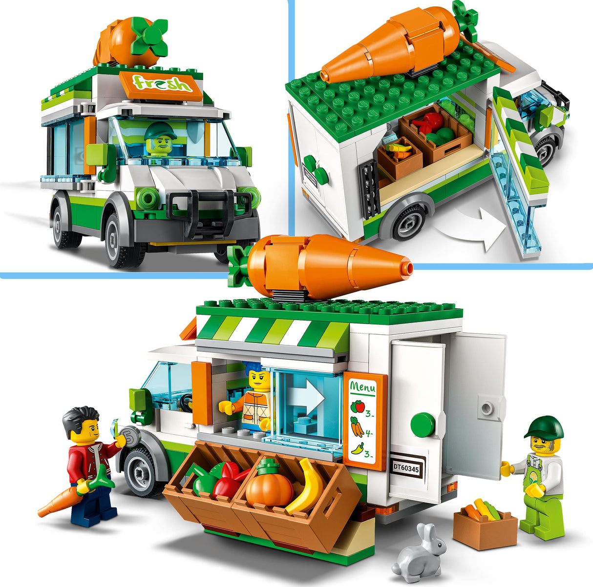 LEGO City Farmers Market Van Farm Toy Set