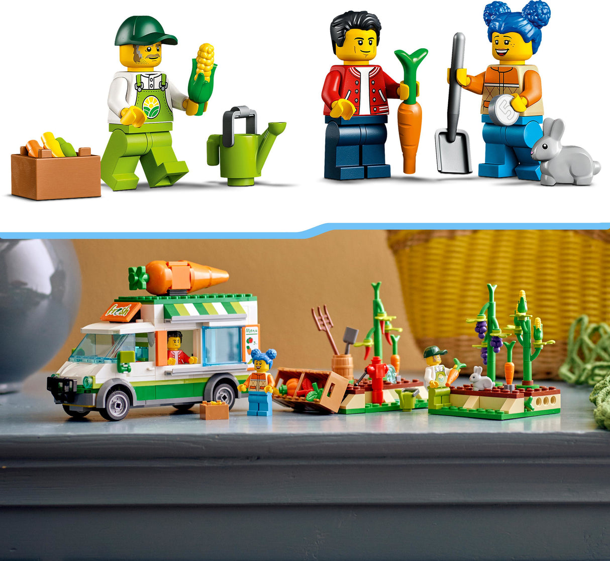 LEGO City Farmers Market Van Farm Toy Set