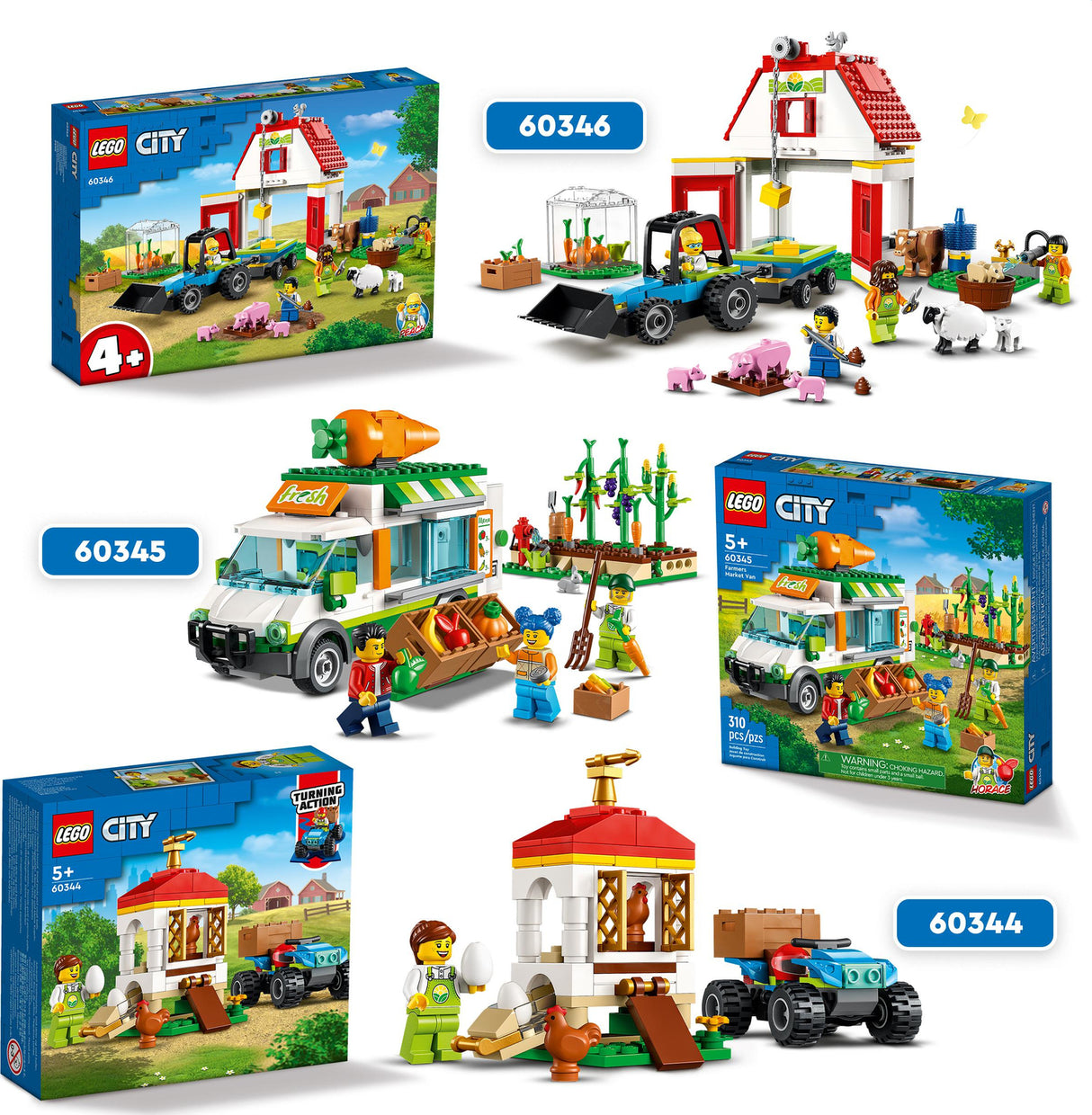 LEGO City Farmers Market Van Farm Toy Set