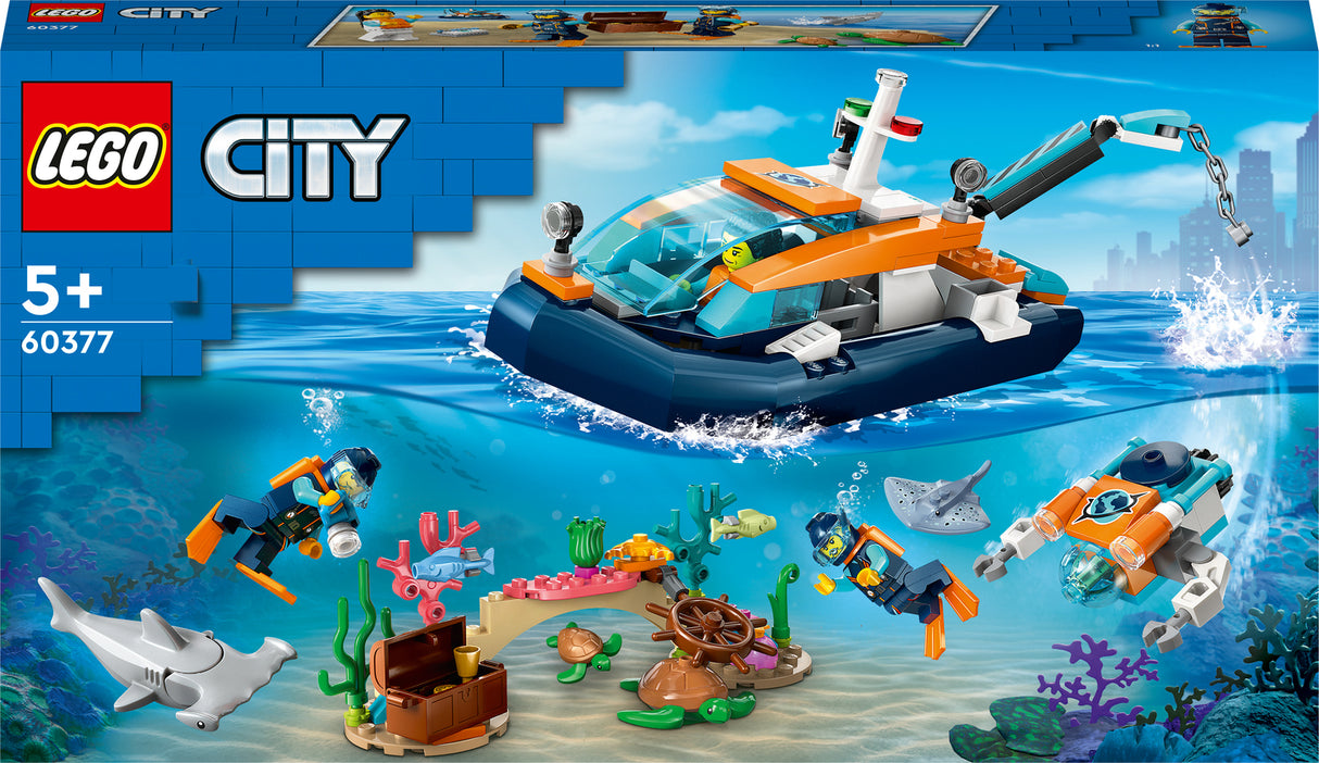 LEGO City Explorer Diving Boat Toy Ocean Set