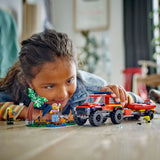 LEGO® City Fire: 4x4 Fire Truck with Rescue Boat