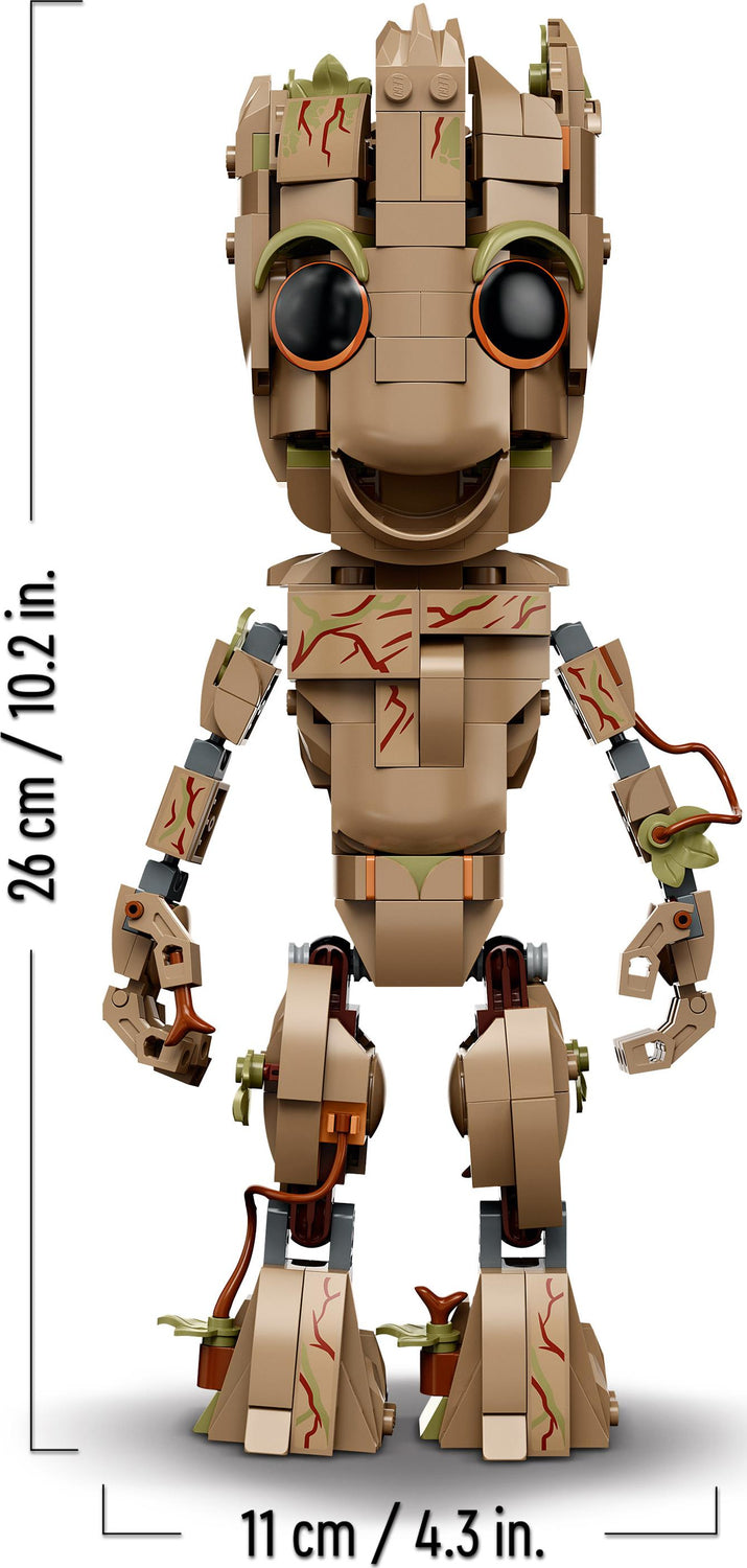 LEGO Marvel I am Groot Buildable Toy Set