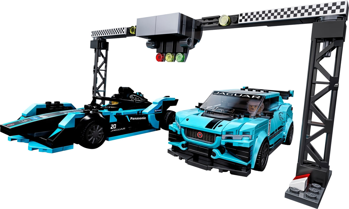 LEGO Speed Champions: Formula E Panasonic Jaguar Racing GEN2 car & Jaguar I-PACE eTROPHY
