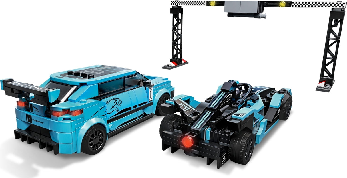 LEGO Speed Champions: Formula E Panasonic Jaguar Racing GEN2 car & Jaguar I-PACE eTROPHY