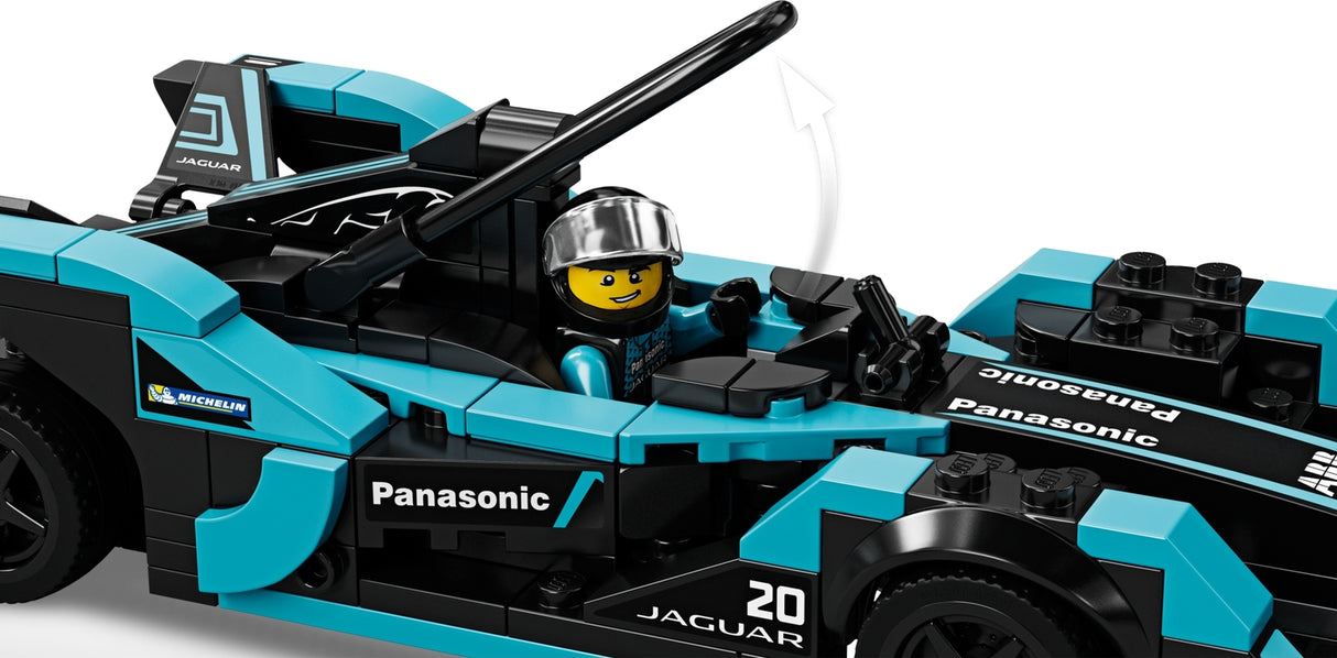 LEGO Speed Champions: Formula E Panasonic Jaguar Racing GEN2 car & Jaguar I-PACE eTROPHY