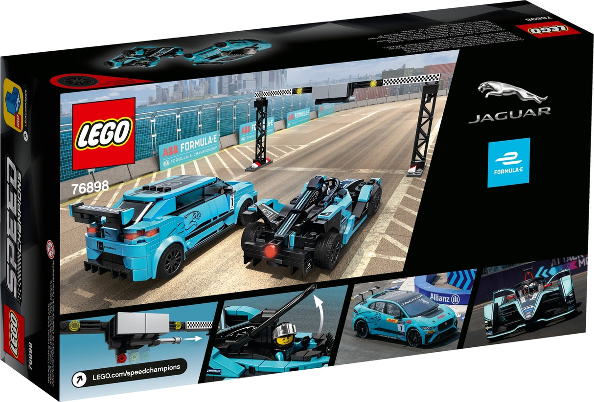 LEGO Speed Champions: Formula E Panasonic Jaguar Racing GEN2 car & Jaguar I-PACE eTROPHY