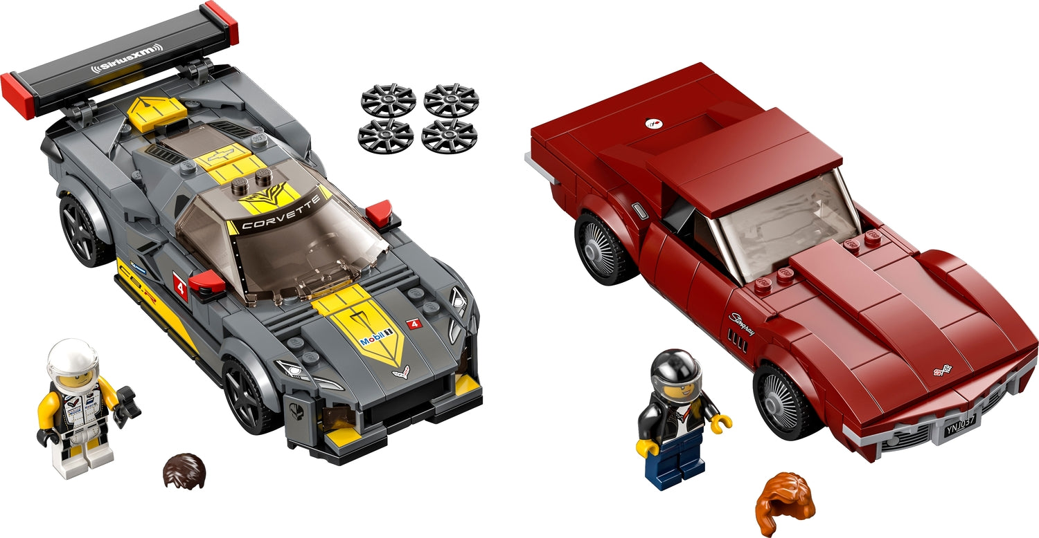 LEGO Speed Champions: Chevrolet Corvette C8.R Race Car and 1968