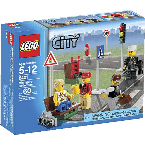 LEGO 8401 City Minifigure Collection age 5-12  60 pieces