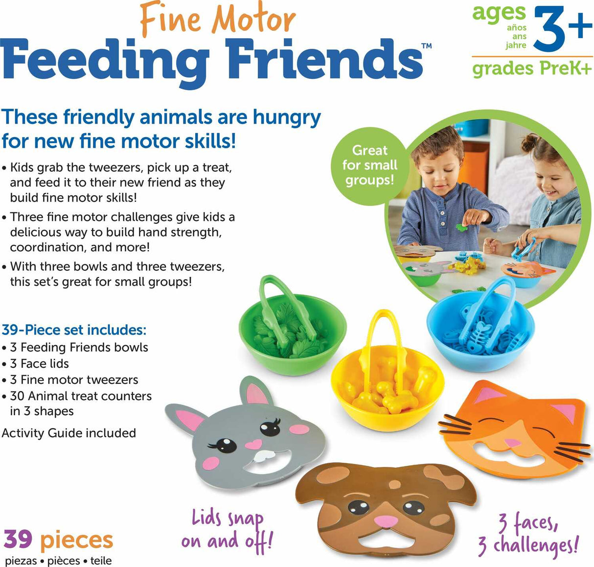 Fine Motor Feeding Friends