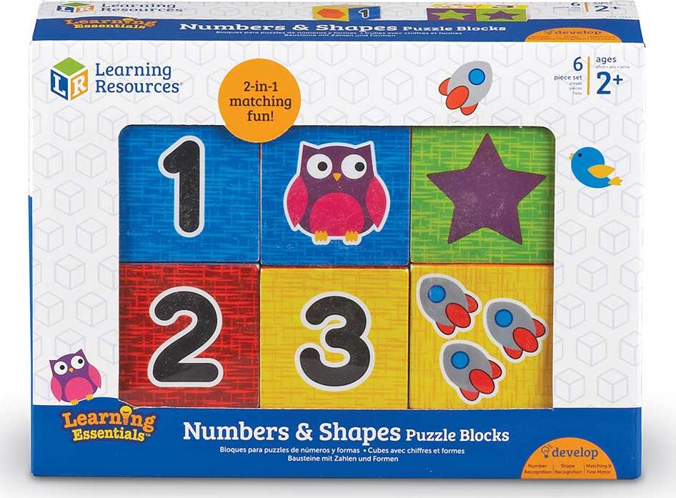 Learning Essentials Numbers  Shapes Puzzle Blocks