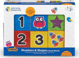 Learning Essentials Numbers  Shapes Puzzle Blocks