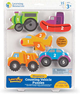 Learning Essentials Magnetic Counting Vehicle Puzzles