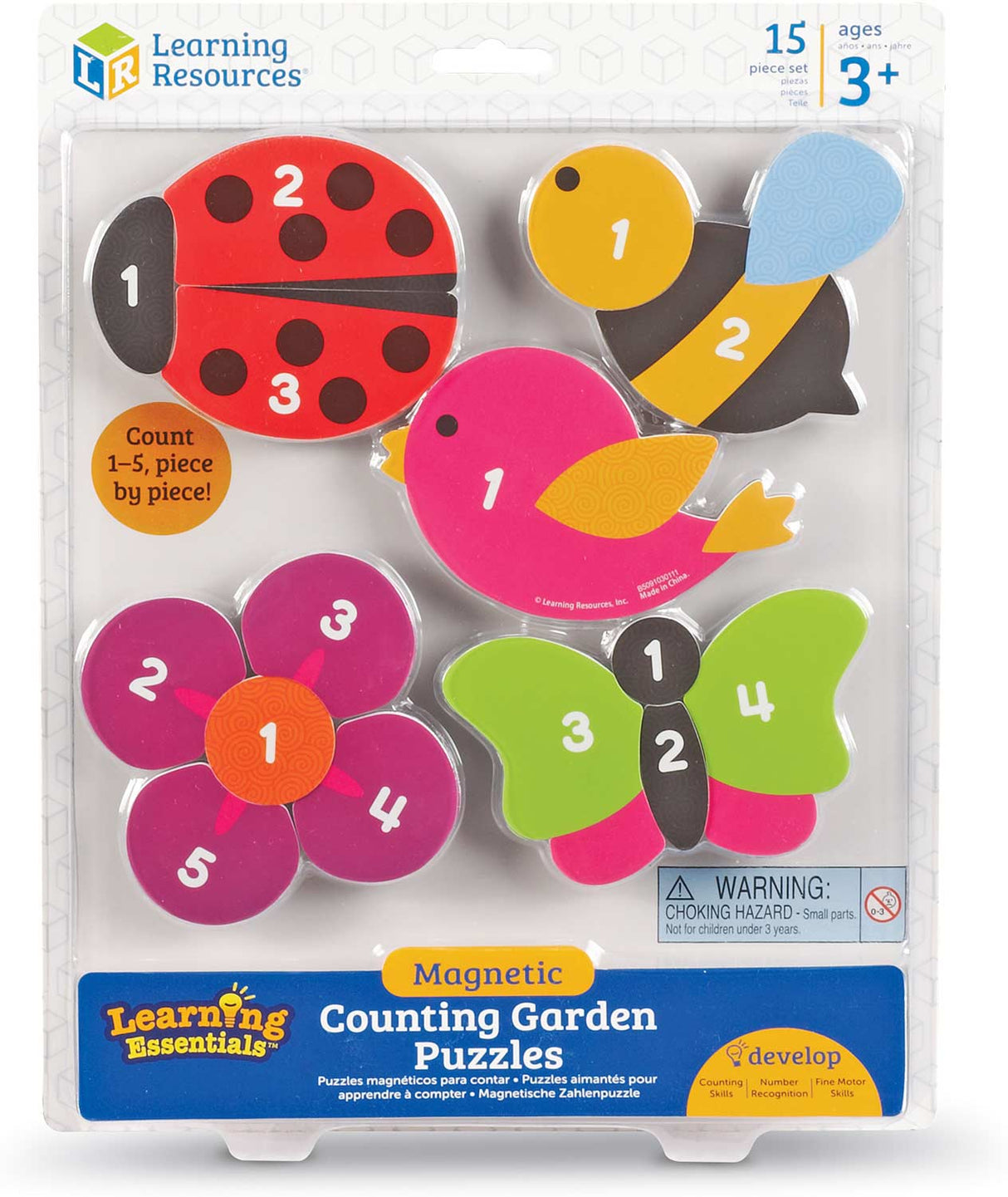 Learning Essentials Magnetic Counting Garden Puzzles