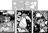The Original Blendy Pens 'Starter' 4 Marker Creativity Kit (Stencils Included)