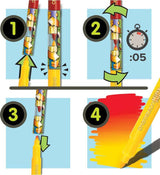 The Original Blendy Pens 'Starter' 4 Marker Creativity Kit (Stencils Included)