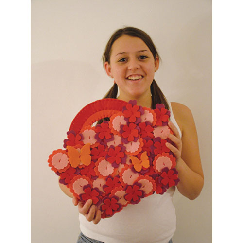 stitch it flowery handbag