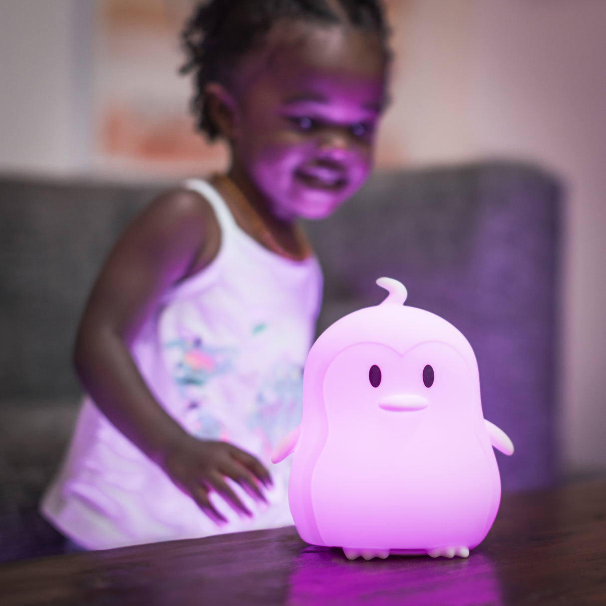 LumiPets Penguin - Children's Nursery Touch Night Light