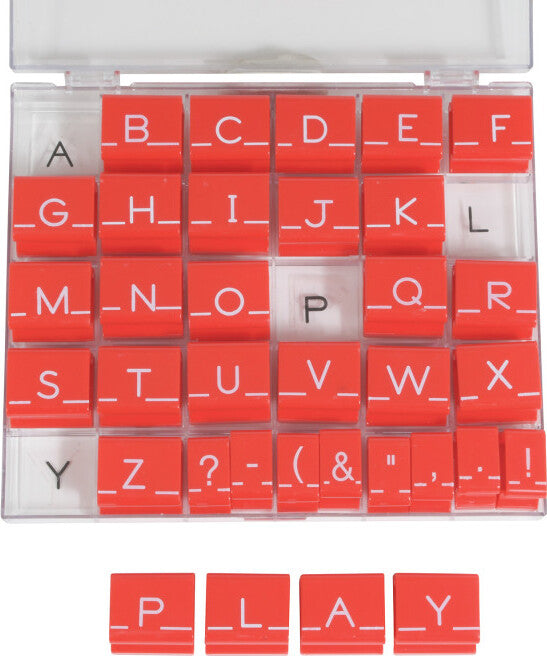 Alphabet Stamps - Uppercase - Large - Set of 34