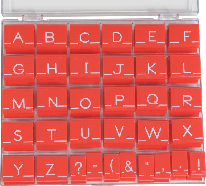Alphabet Stamps - Uppercase - Large - Set of 34