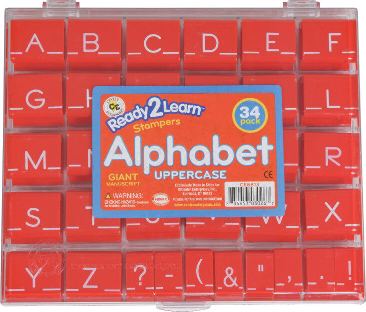 Alphabet Stamps - Uppercase - Large - Set of 34