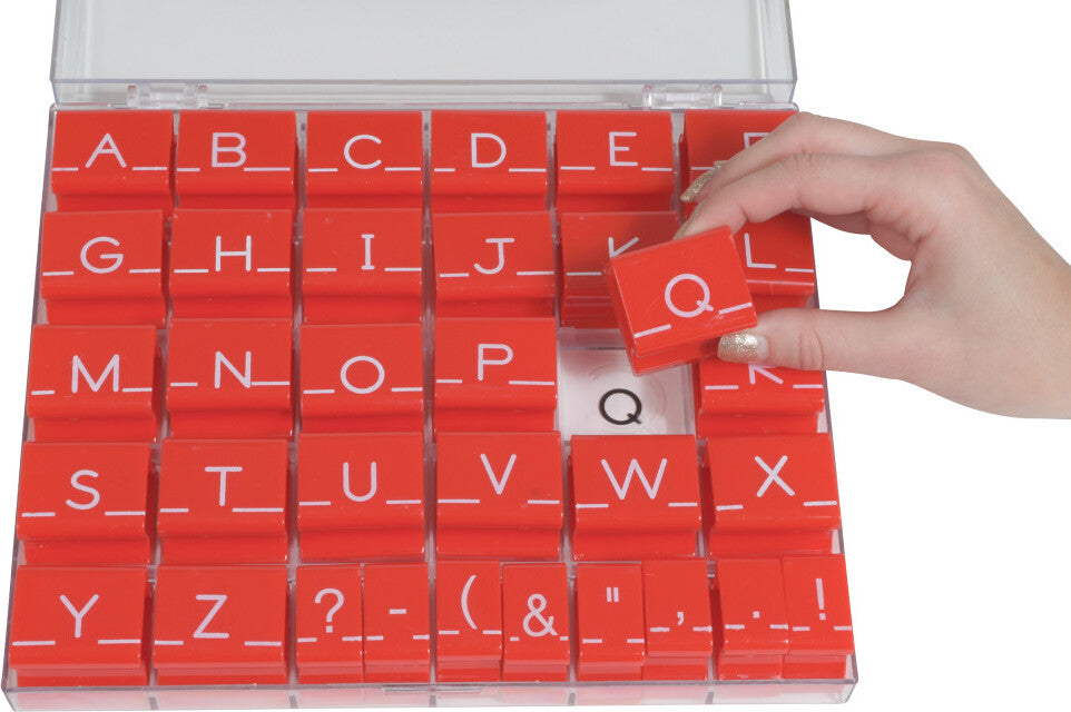 Alphabet Stamps - Uppercase - Large - Set of 34