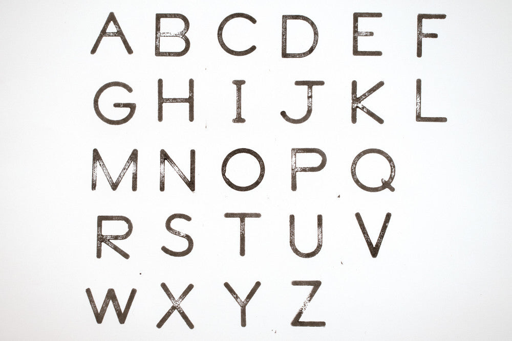 Alphabet Stamps - Uppercase - Large - Set of 34