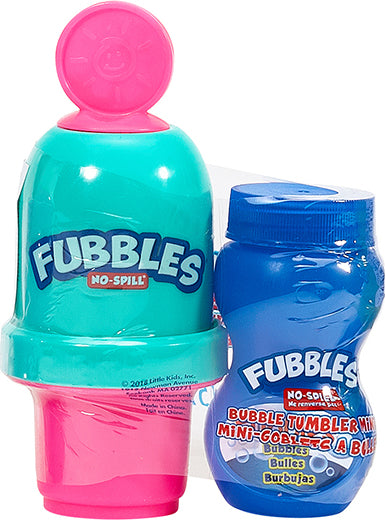 Little Kids Fubbles No-Spill Bubble Tumbler Minis Party Pack, 12-Pack 2 Fl.  Oz.