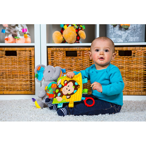 Taggies Crinkle Me Dazzle Dots Monkey - 6.5x6.5"