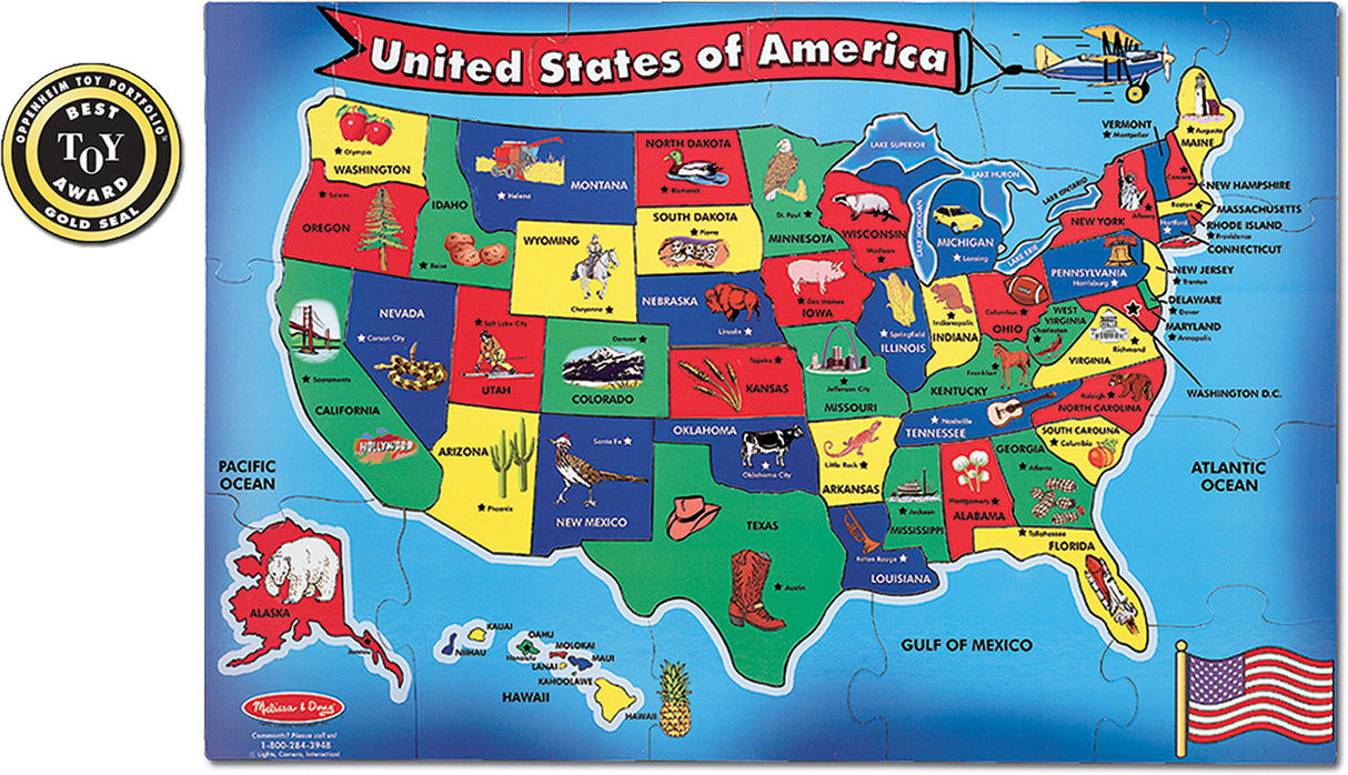 U.S.A. Map Floor (51 pc)