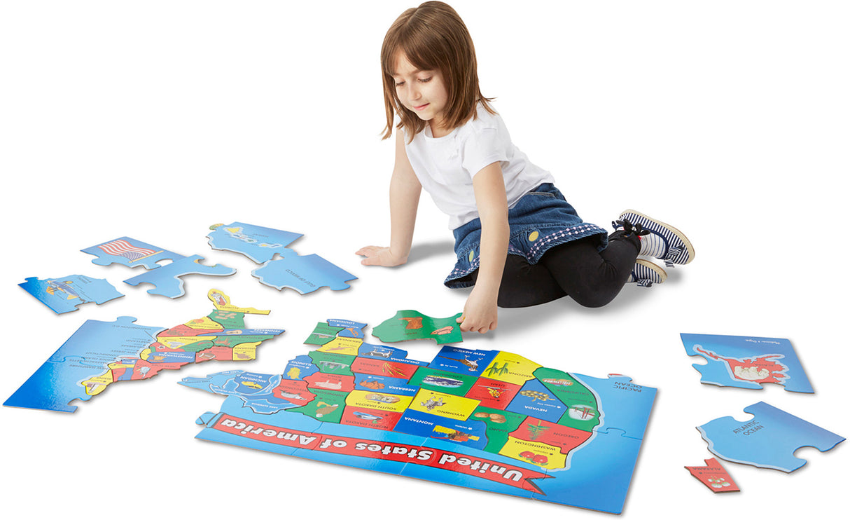 U.S.A. Map Floor (51 pc)