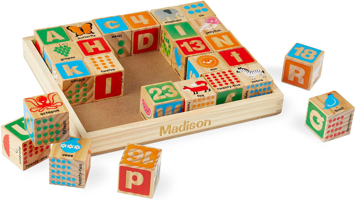 ABC 123 Wooden Blocks