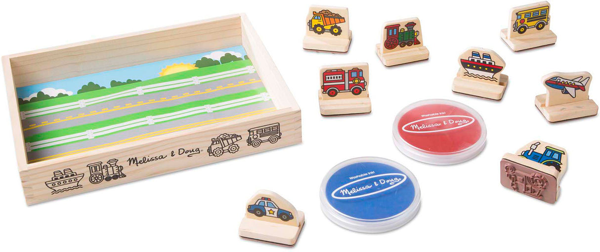 My First Wooden Stamp Set - Vehicles
