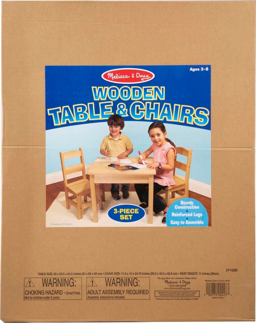 Wooden Table & Chairs Set