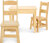 Wooden Table & Chairs Set