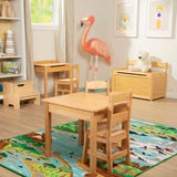 Wooden Table & Chairs Set