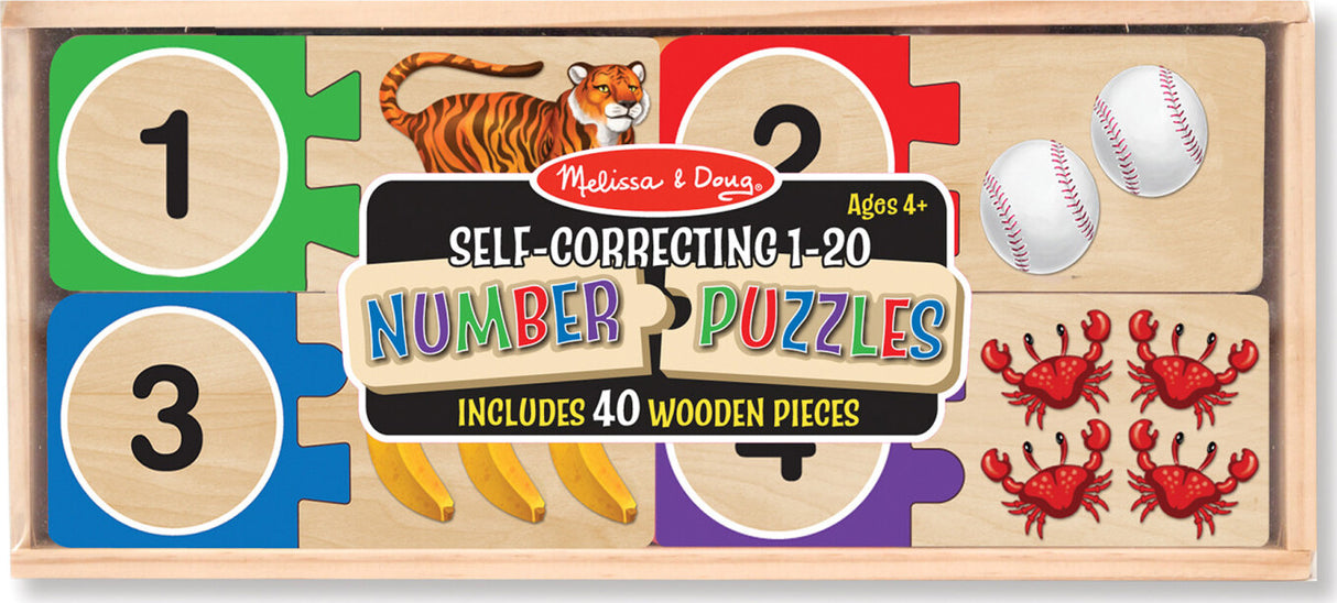 Numbers Wooden Puzzle cards