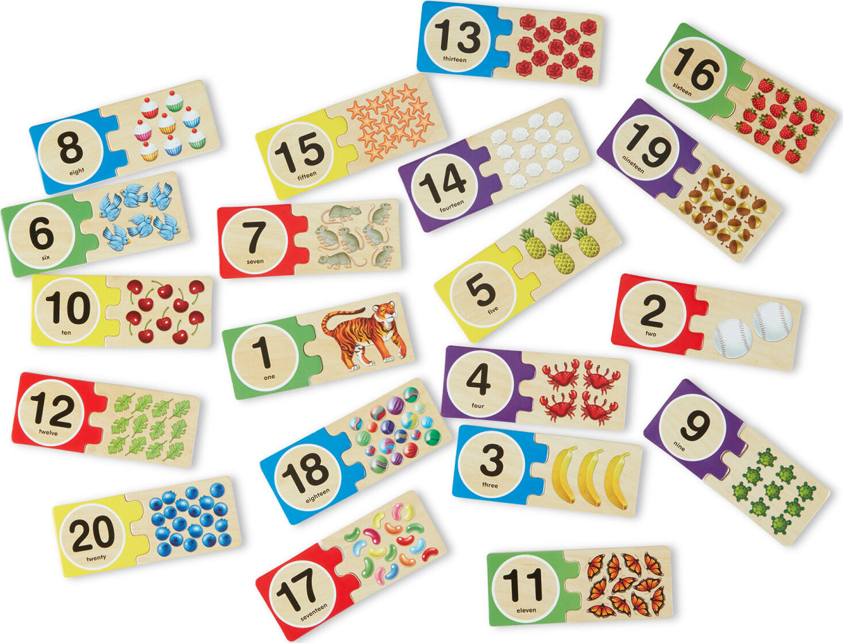 Numbers Wooden Puzzle cards