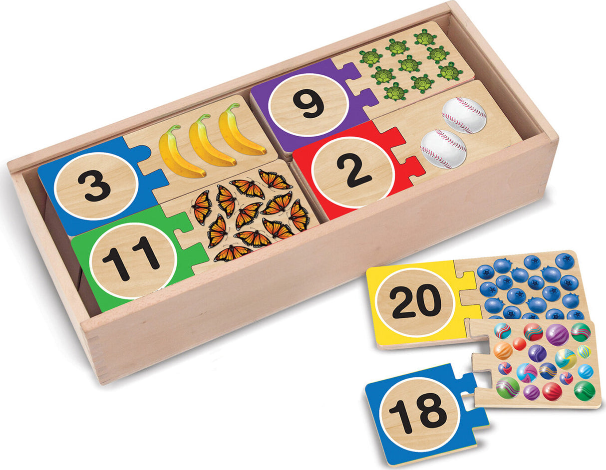 Numbers Wooden Puzzle cards