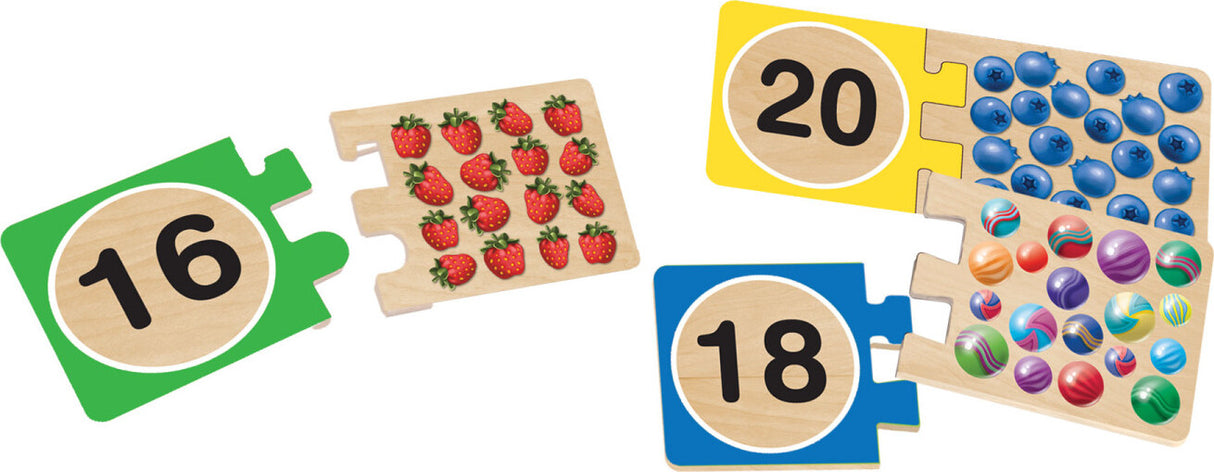Numbers Wooden Puzzle cards