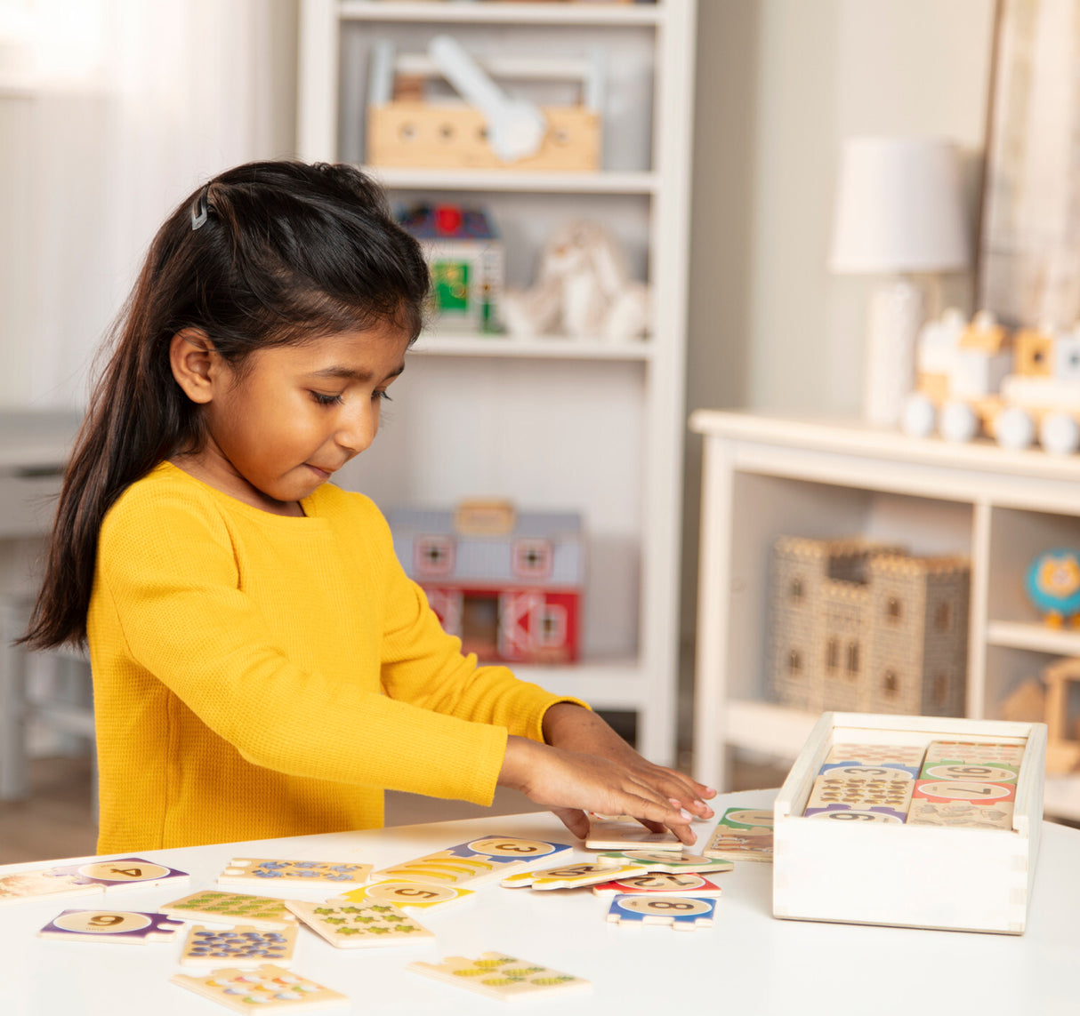 Numbers Wooden Puzzle cards